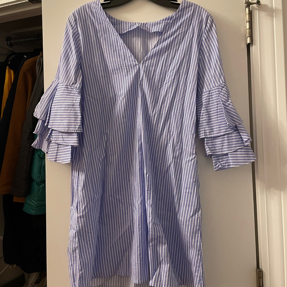 Zara Basic Collection Striped Dress (Small) - image 1